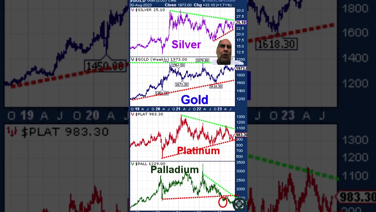Which Precious Metal Has Best Technical Pattern? #gold #silver #preciousmetals #platinum #palladium