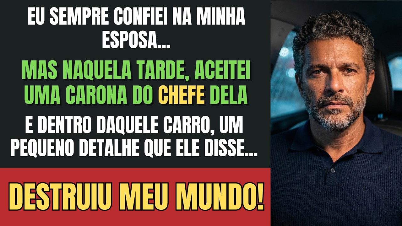 EU CONFIAVA CEGAMENTE NA MINHA ESPOSA... ATÉ PEGAR UMA CARONA COM O  CHEFE DELA