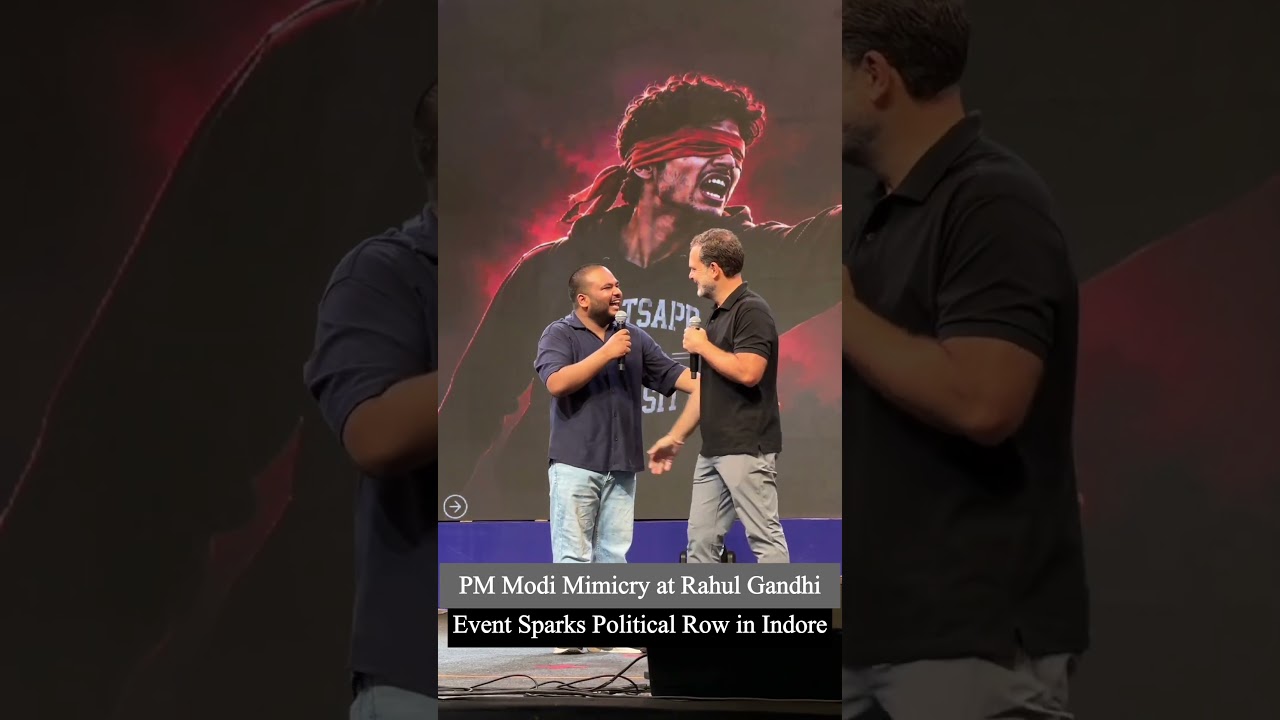 Rahul Gandhi Event: &lsquo;Modi Act&rsquo; Sparks Political Row | PM Modi Mimicry Video from Indore