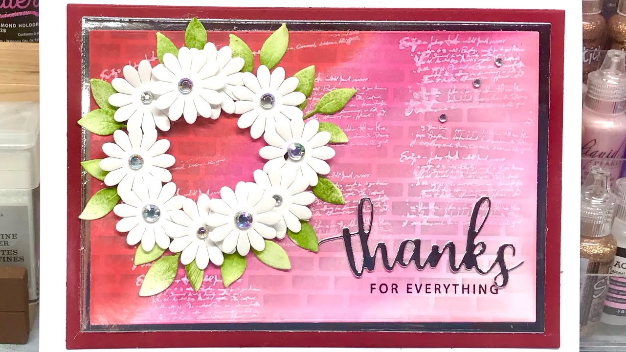 Card Challenge - Craft Roulette No. 278; Hombre Floral Thank You Card