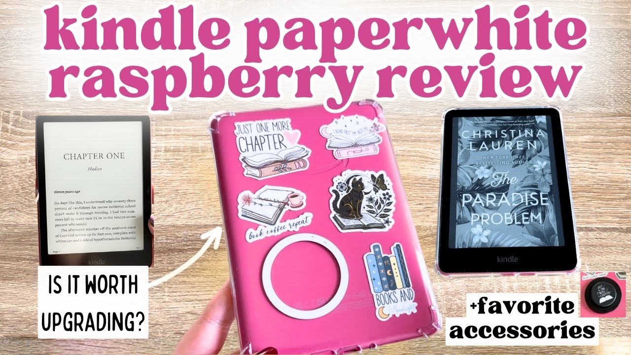 KINDLE PAPERWHITE RASPBERRY 2024 REVIEW! Should you upgrade? #kindlepaperwhite #kindle #kindlereview
