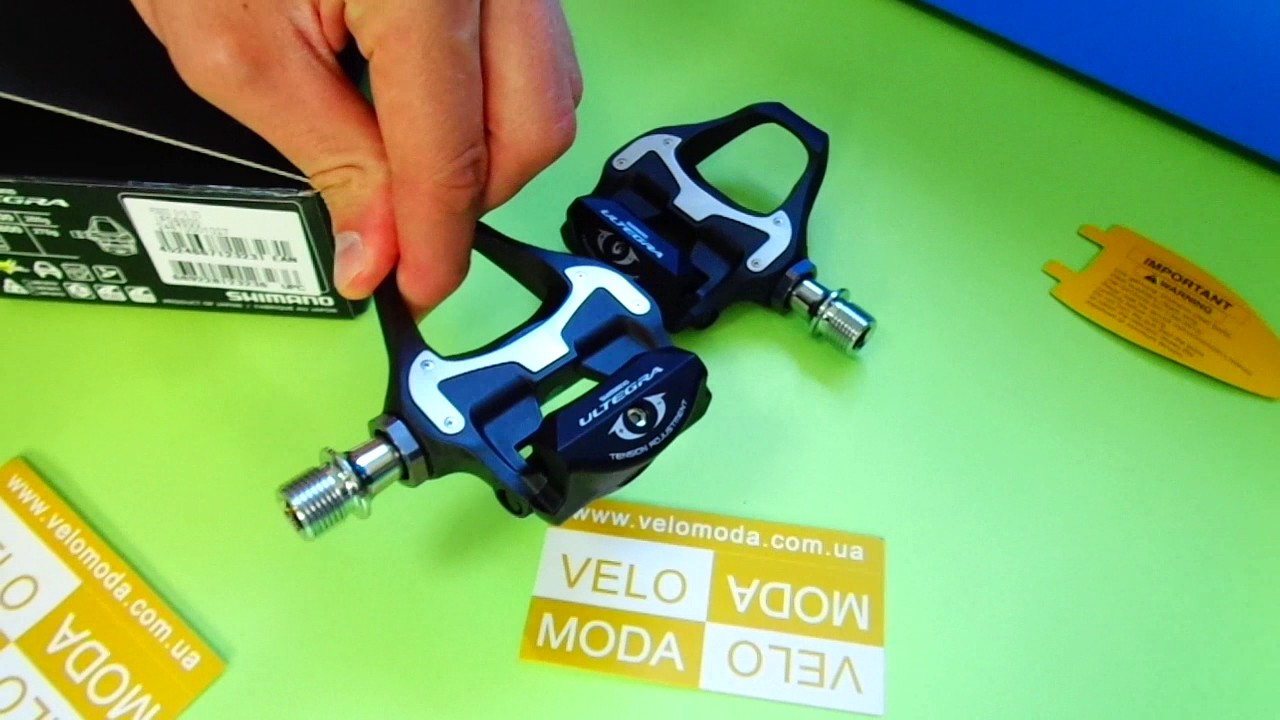 Shimano Ultegra PD-6800,  SPD-SL - широкая  карбоновая платформа