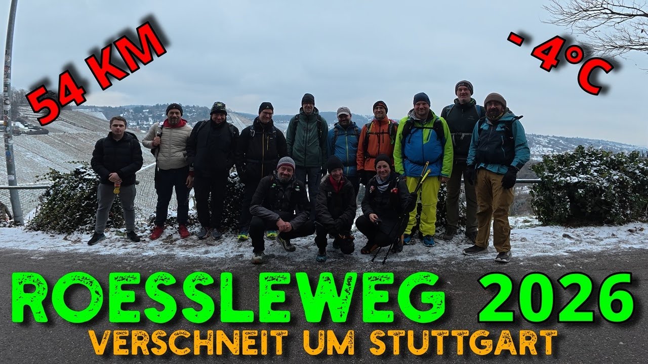 Rössleweg 2026 | 54 km rund um Stuttgart bei Schnee und Minusgraden