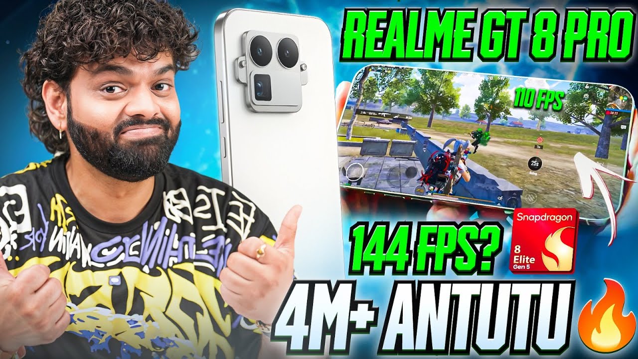 Realme GT 8 Pro⚡144FPS Gaming with Snapdragon 8 Elite🔥