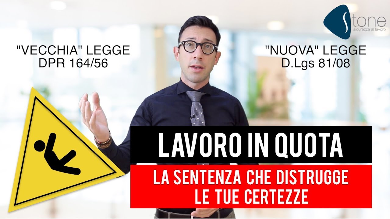 Lavoro in quota a meno di 2 metri. La sentenza che distrugge le tue certezze.