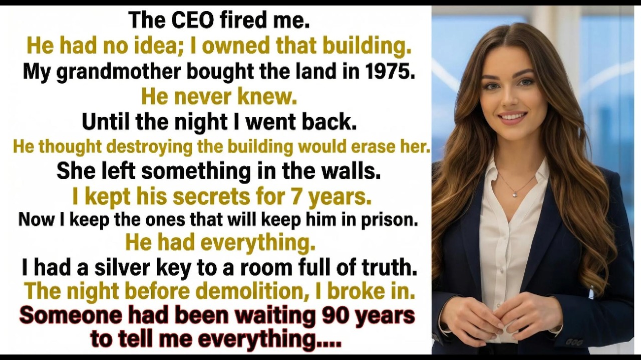 The CEO Fired Me. He Didn't Know I Owned His Building | Corporate Revenge Story