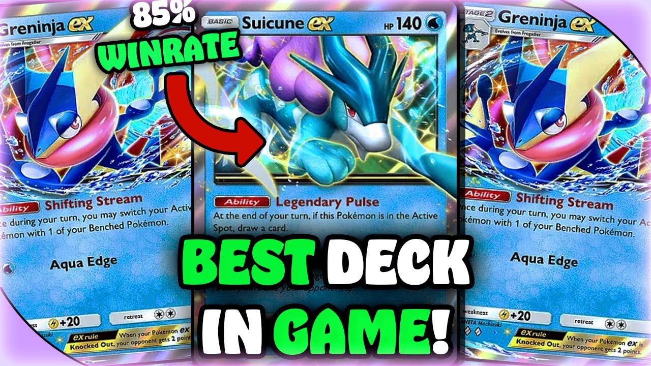 Это ЛУЧШАЯ колода в ИГРЕ! Suicune и Greninja EX с 85% побед в Master Ball.