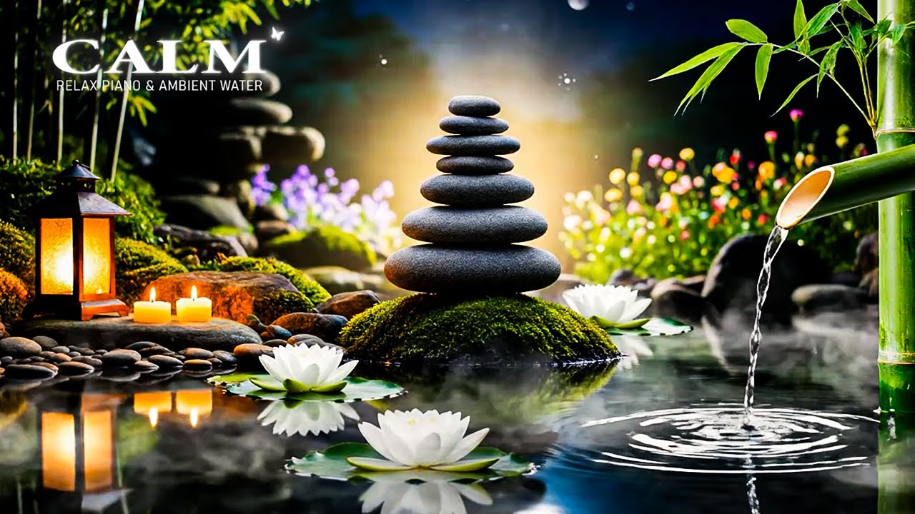 Relaxing Music for Relieving Anxiety and Stress 🌿 Night Spa Piano for Deep Relaxation & Sleep