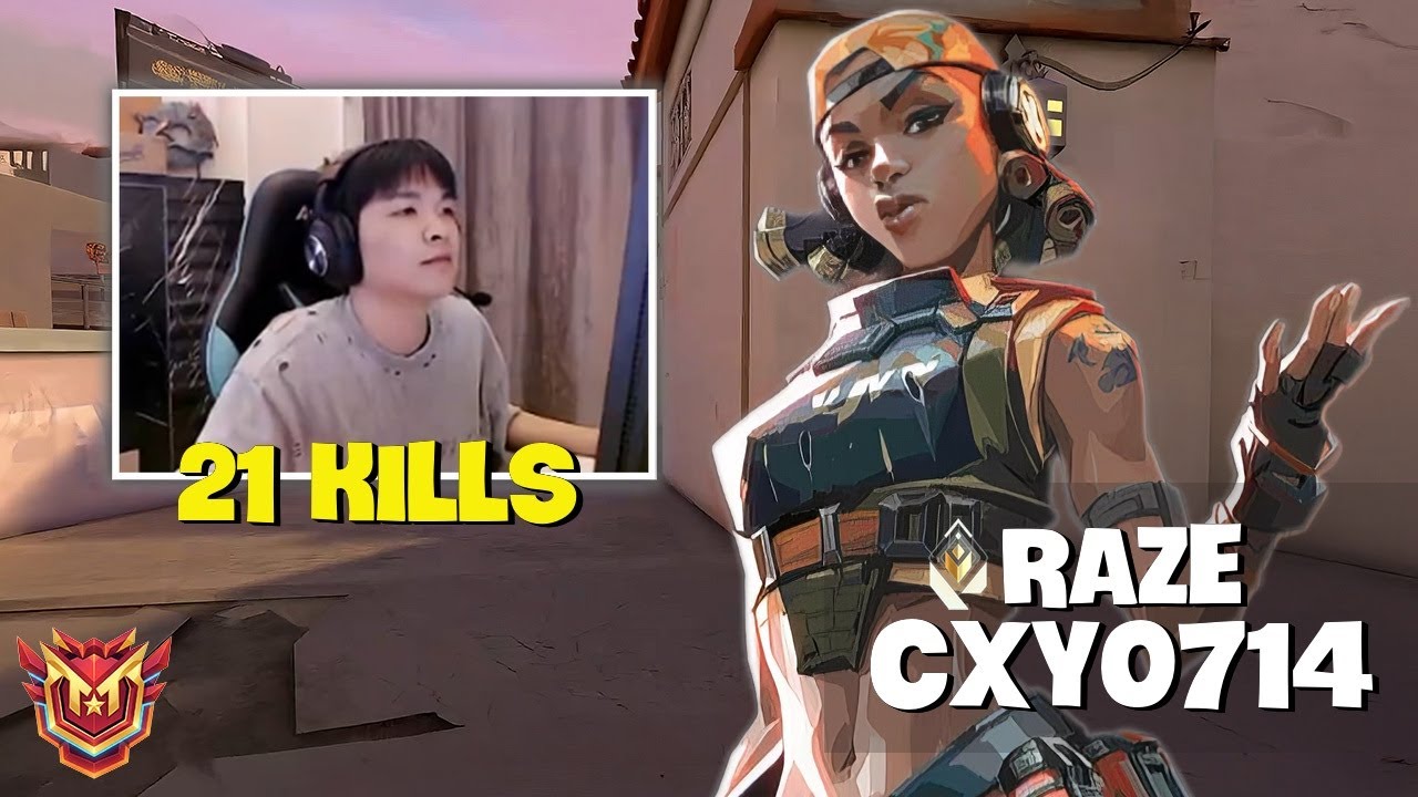 Radiant cxy0714's Raze Mechanics: INSANE Entry & Outplays MVP Engsub