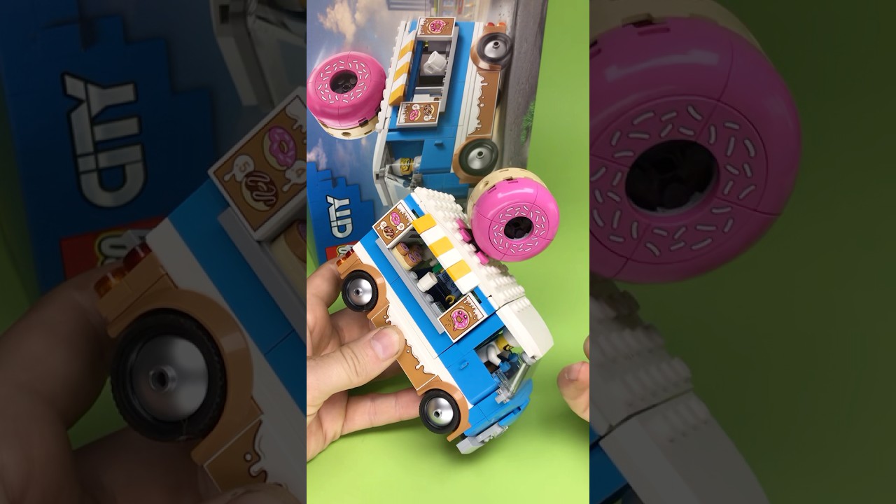 Обзор набора LEGO City #60452 &laquo;Грузовик с пончиками&raquo; 🛻 🍩 #legocity #rlfm #activitysupport2025 #le...