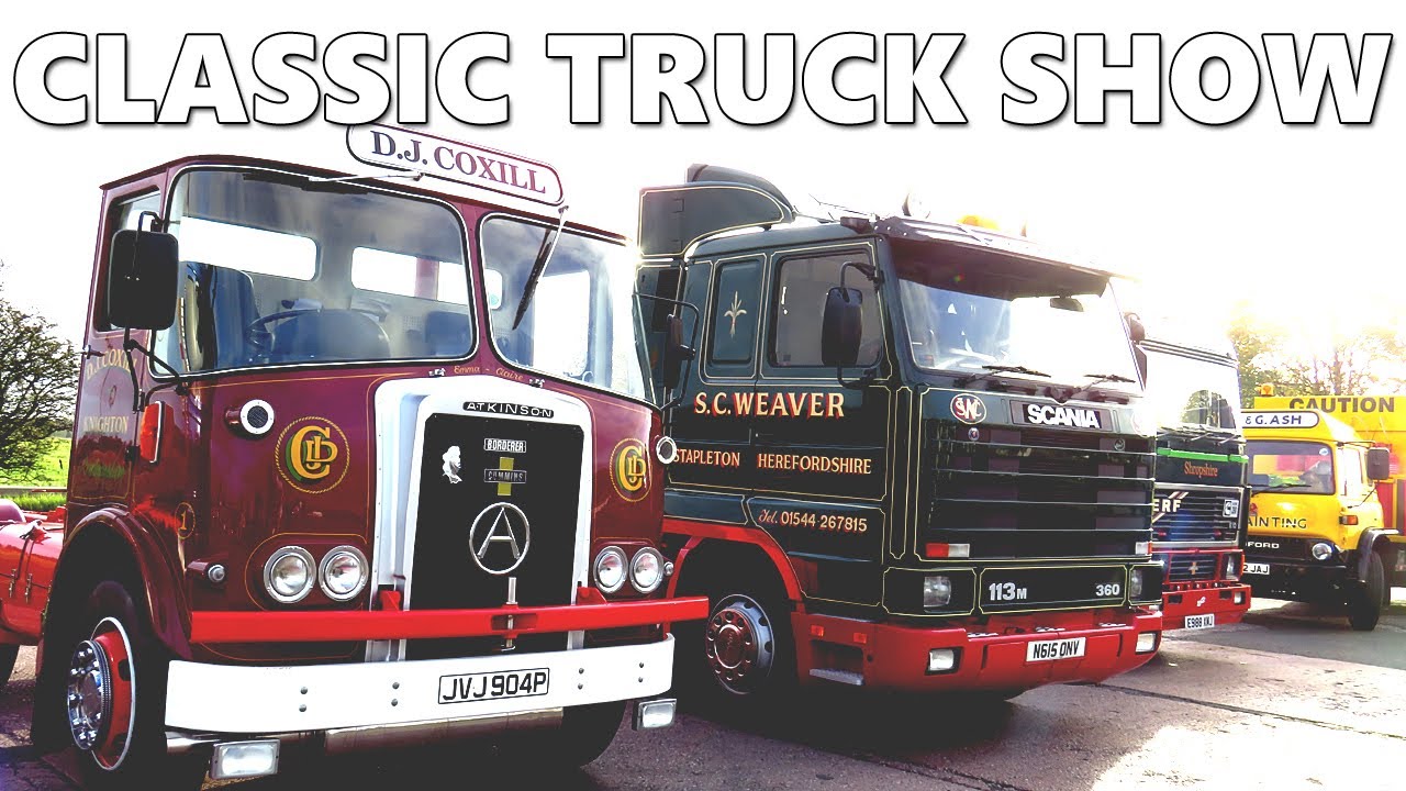 2021 Classic truck show + old truck run at the Midway Truck Stop - LOADS of British trucks!