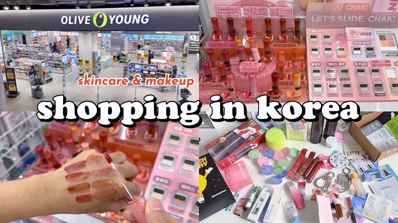 shopping in korea vlog 🇰🇷 skincare & makeup haul 🍒 Oliveyoung Black Friday Sale 올영세일