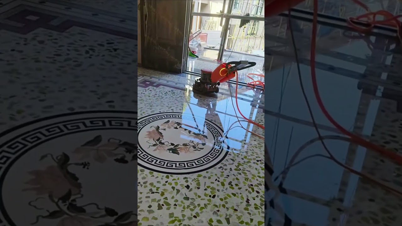 Terrazzo indoor flooring