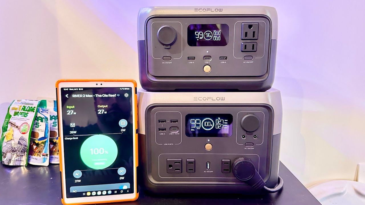 Разъяснение: линия электростанции EcoFlow River 2 LFP для резервного питания рифового аквариума