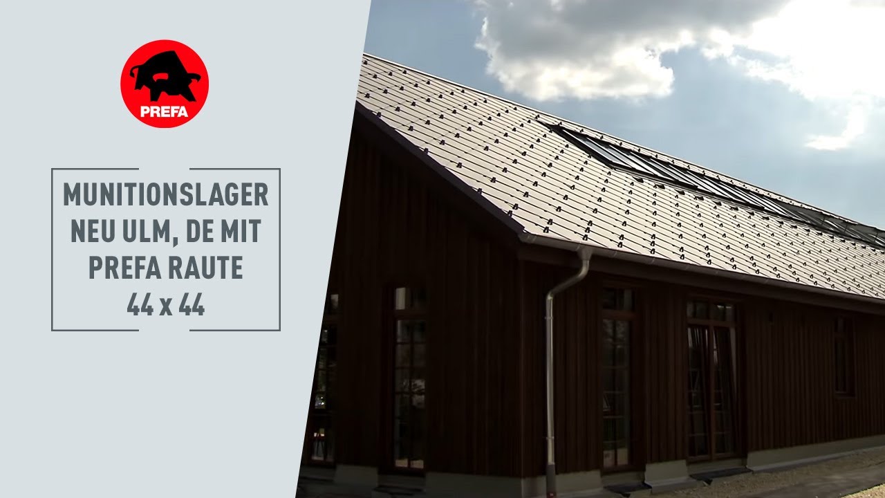 PREFA Sanierung des denkmalgeschützten Munitionslager in Neu Ulm