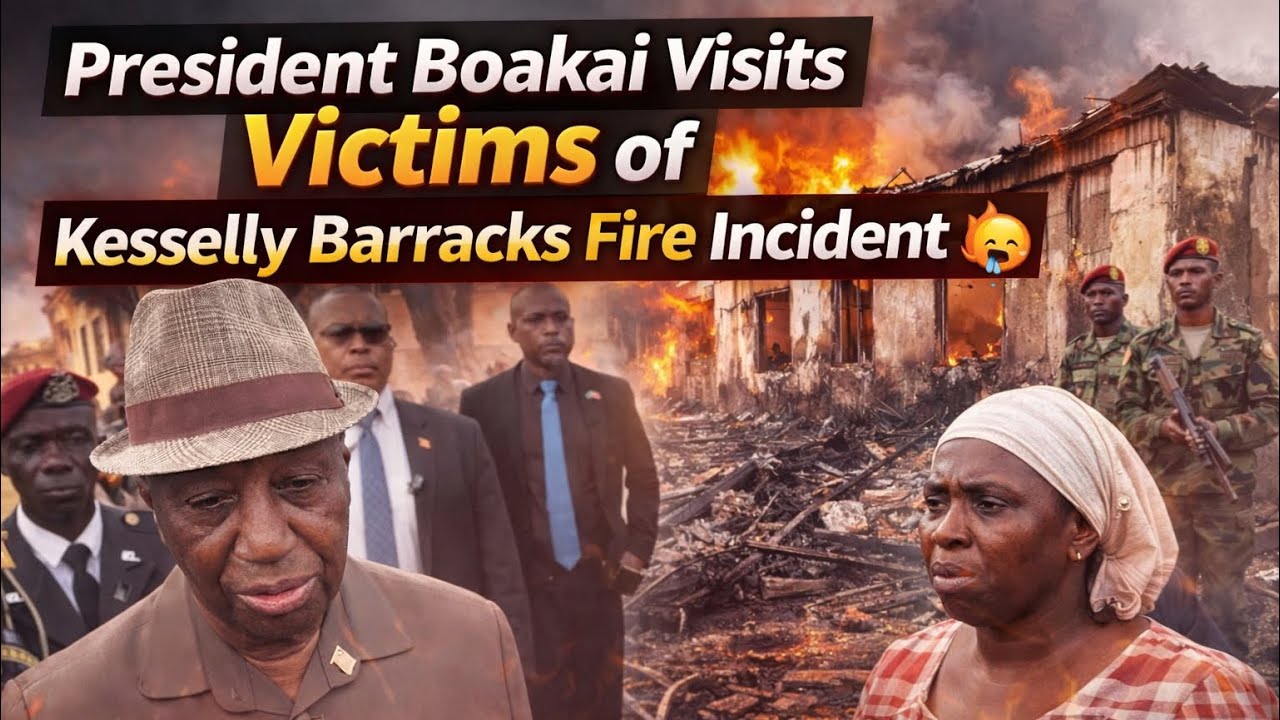 President Boakai Visits Victims of Kesselly Barracks Fire Incident