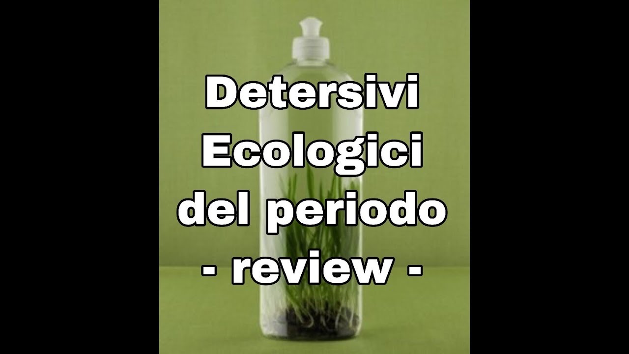 Detersivi ecologici del periodo - review -