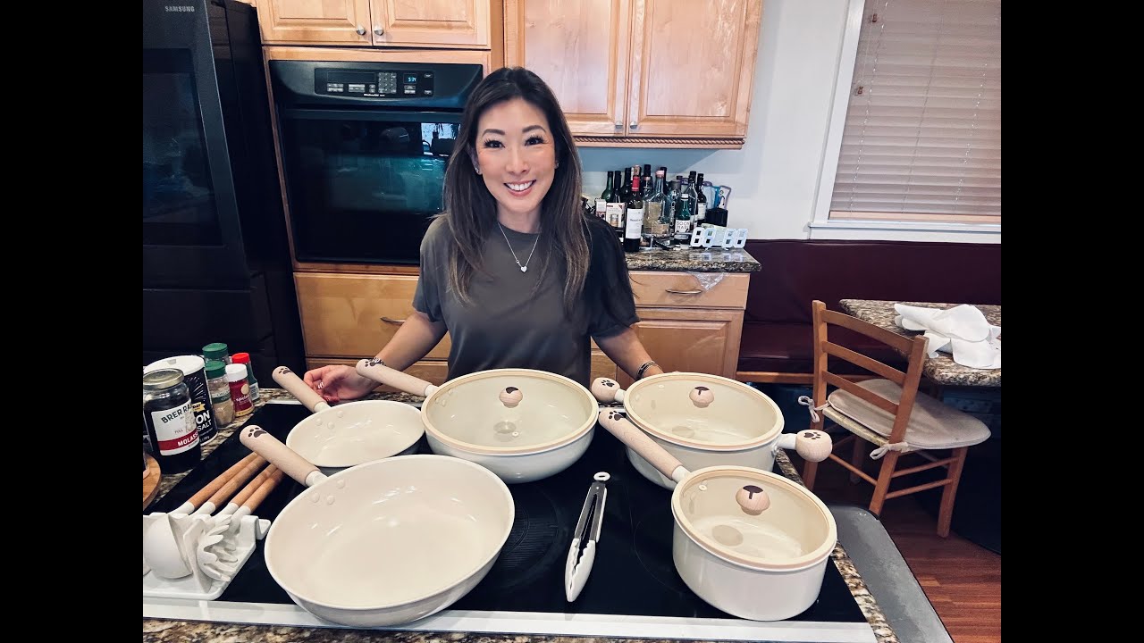 Astercook Pots & Pan Ceramic Cookware Set - Dog Paws!!! @AsterCookUSA