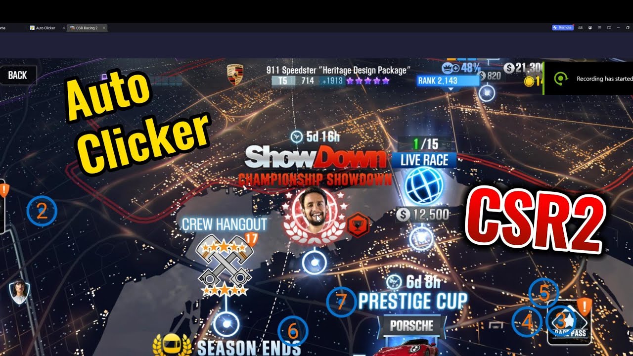 Racing Showdown With Auto Clicker