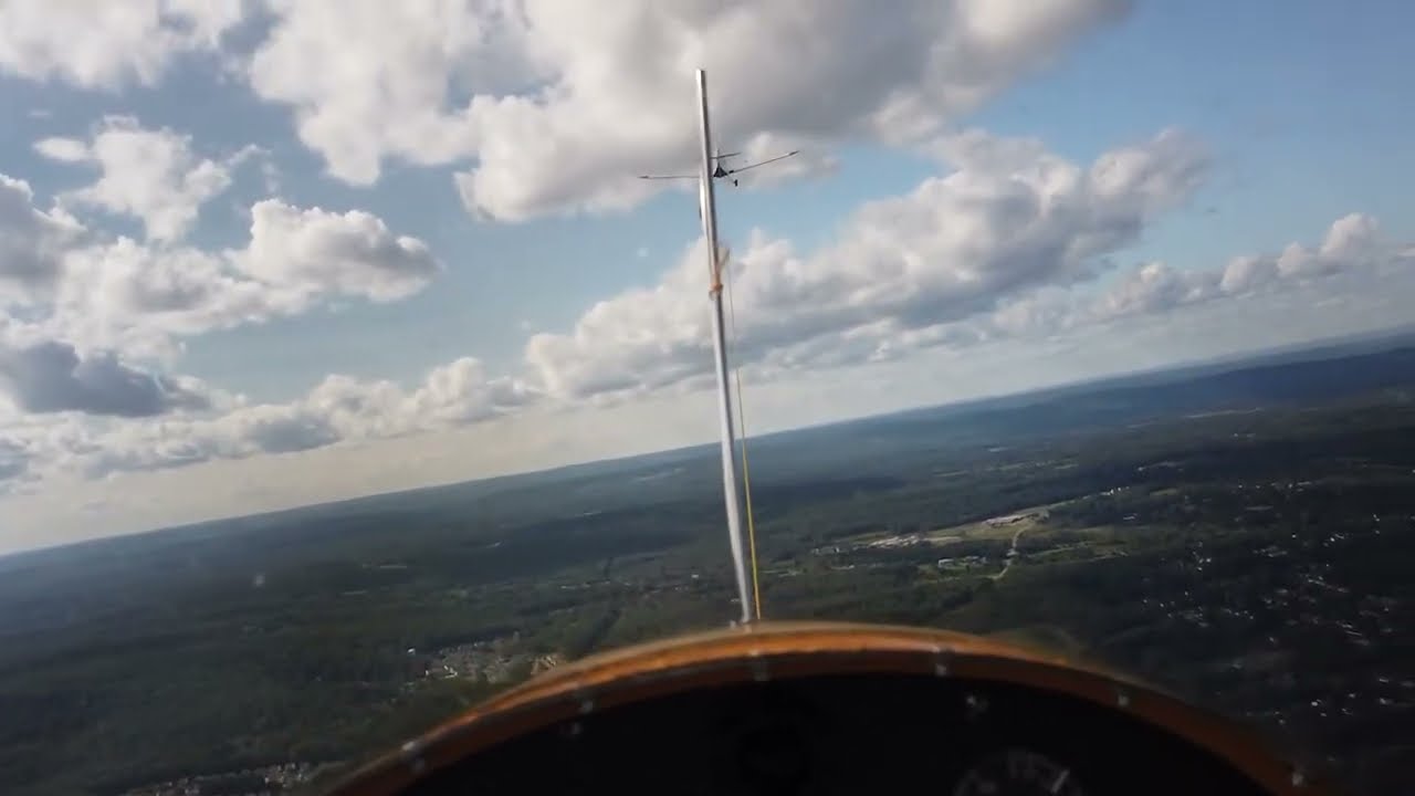 Unedited Glider Flight in Schweizer SGS 2-33 | Full Flight Video