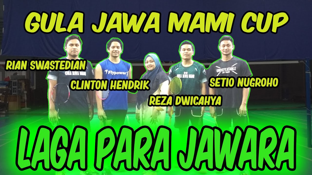 RIAN SWASTEDIAN / CLINTON HENDRIK VS REZA DWICAHYA PURNOMO / ANUGRAH TRISETIO // GULAJAWAMAMI CUP 1