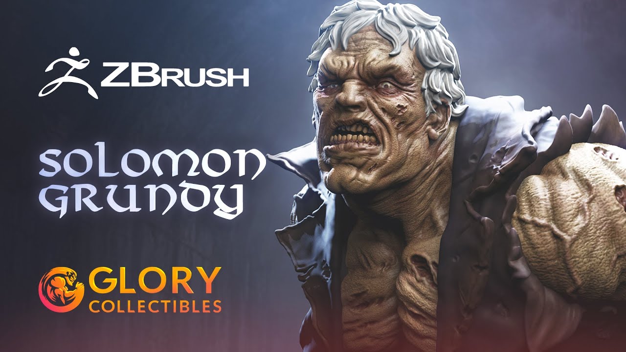 Solomon Grundy 3D Sculpting Timelapse | ZBrush Character Sculpt by Glory Collectibles