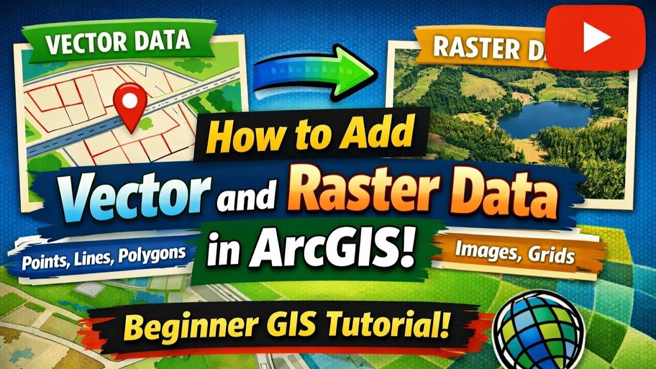 How to Add Vector & Raster Data in ArcGIS | සිංහලෙන් | Easy GIS Practical Guide