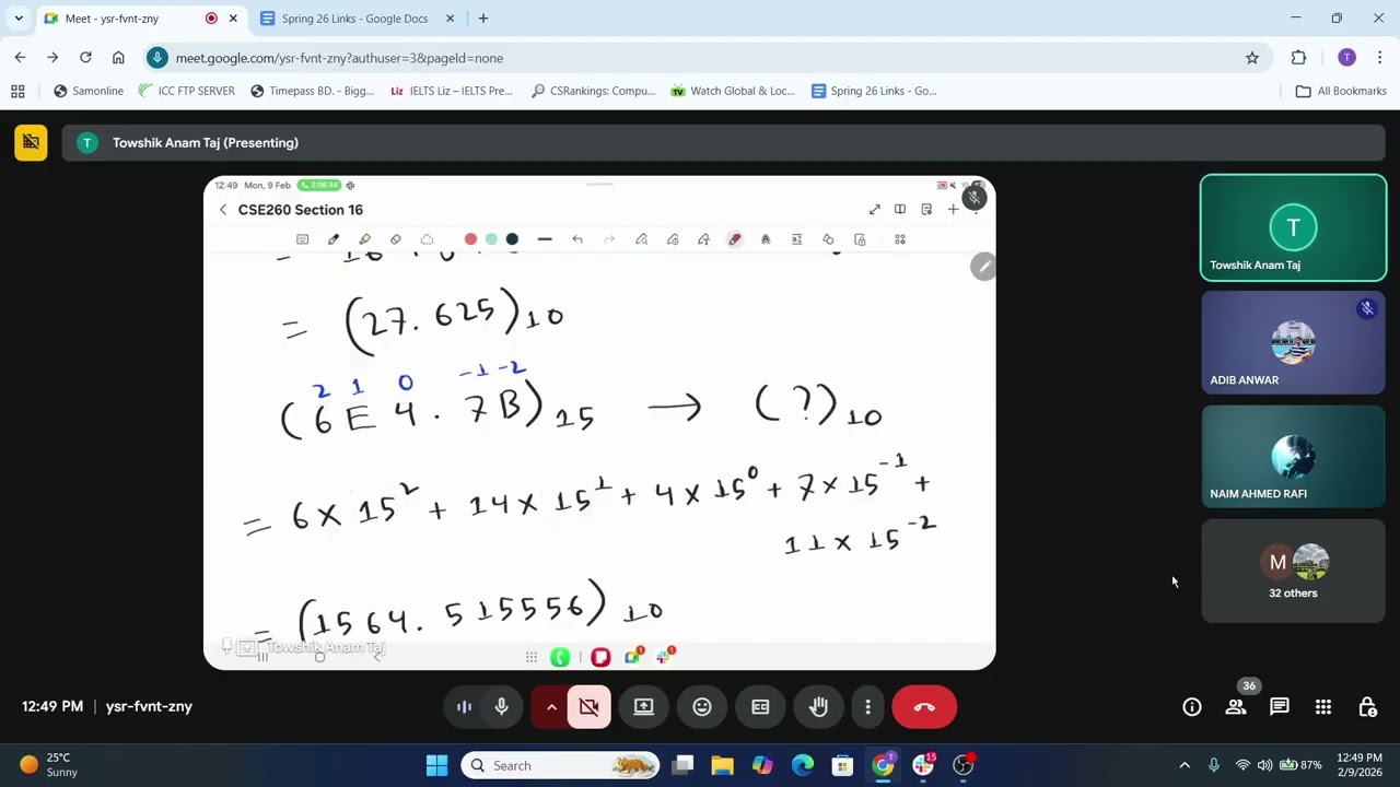 CSE260 | Lecture 2 | S16 | TWK | 09 Feb, 2026 | Spring 2026 | BRAC University