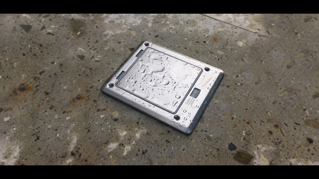 INSTALACIÓN CAJA DE PISO CON RESISTENCIA A CHORROS DE AGUA