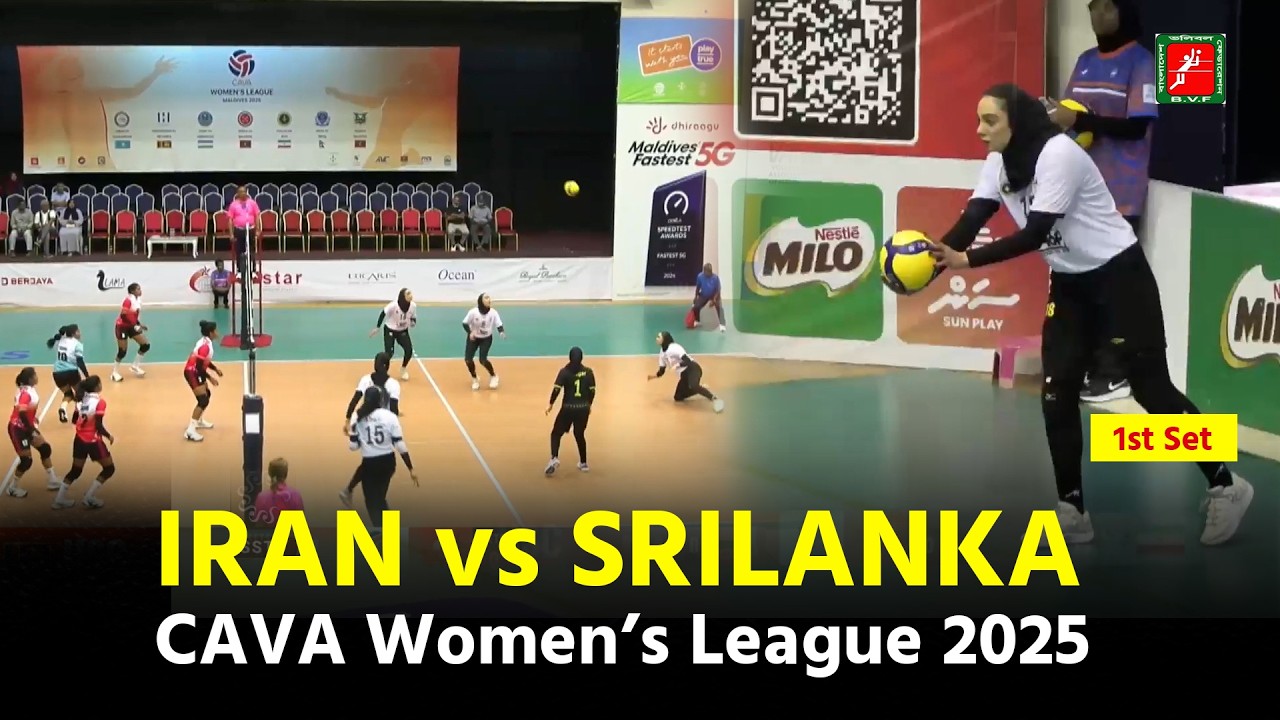 FOOLAD MS IRI vs HIRDARAMANI SC SRI | 1st Set | BVF | CAVA Women’s League 2025