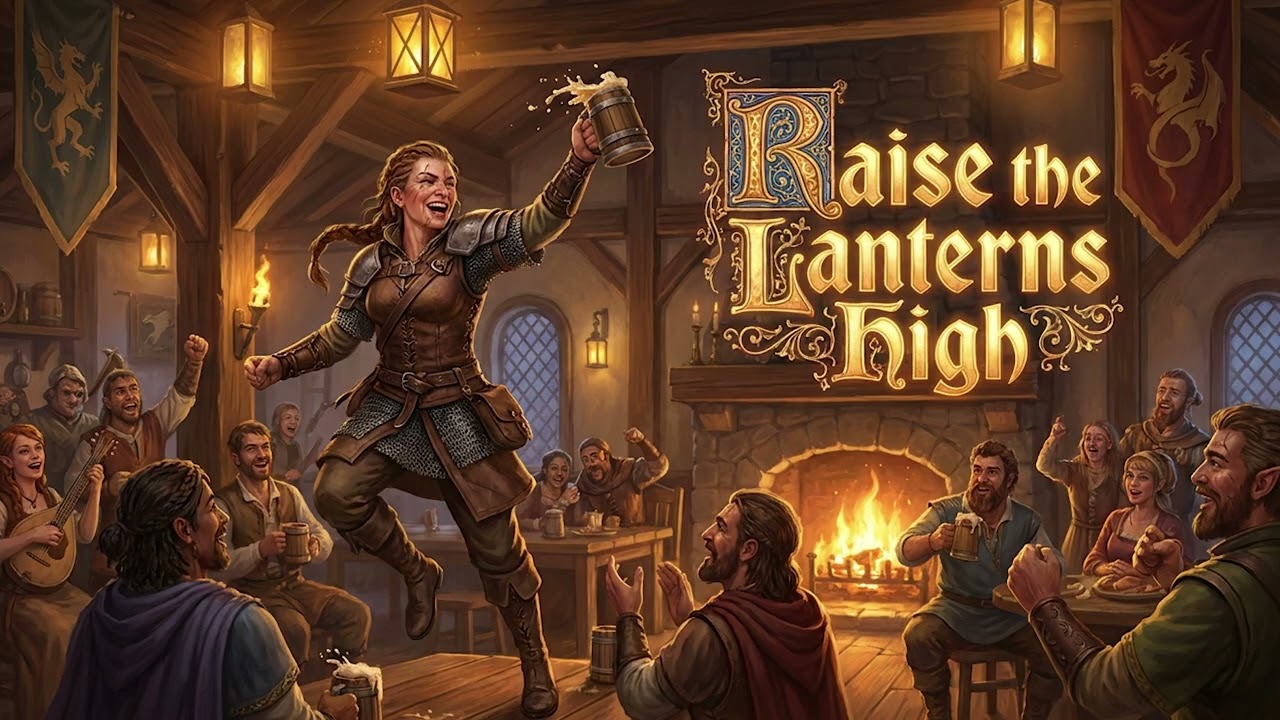Raise the Lanterns High | Tavern Music for RPG & DnD | Medieval Folk Song