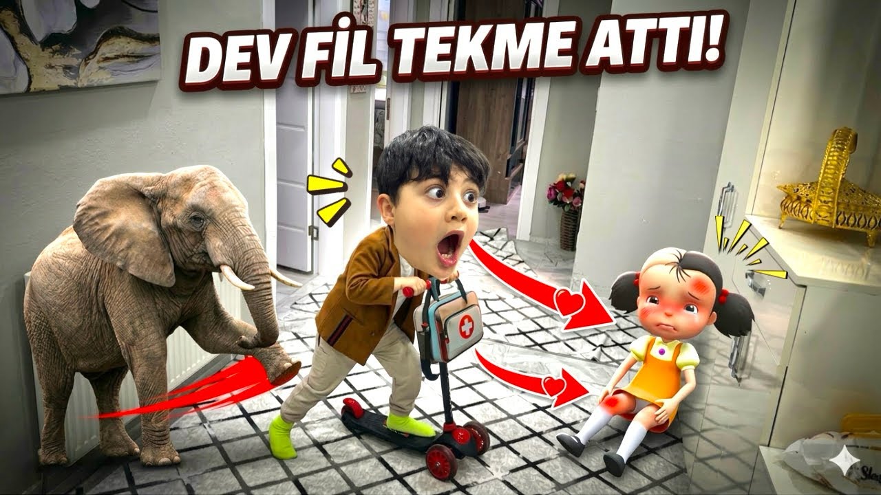 BU DEV FİL EVE NASIL GİRDİ POYRAZ ? ELA YA TEKMEK ATTI 