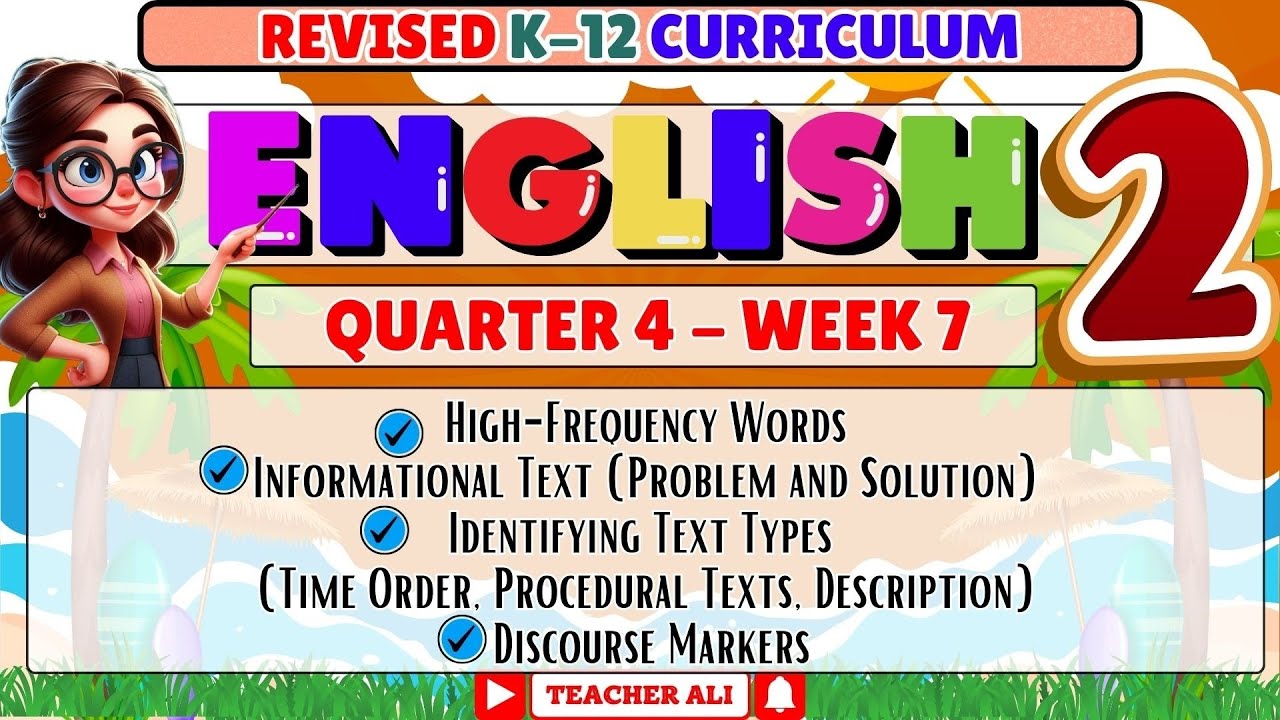 Grade 2 English 2 Quarter 4 Week 7 Revised K-12 - High Frequency Words, Informational Text