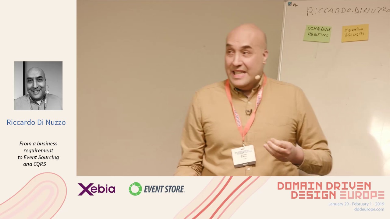From a business requirement to Event Sourcing and CQRS - Riccardo Di Nuzzo - DDD Europe 2019