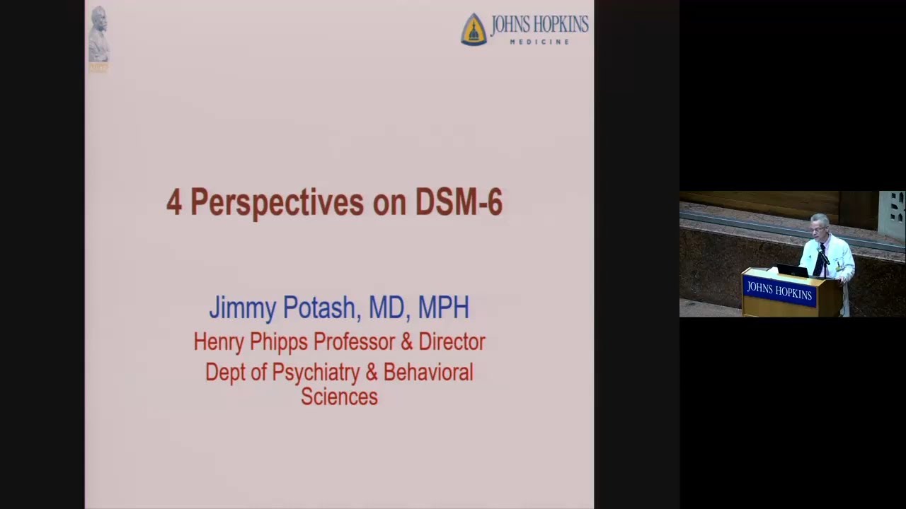 Johns Hopkins Psychiatry Grand Rounds | Jimmy Potash, M.D., M.P.H.