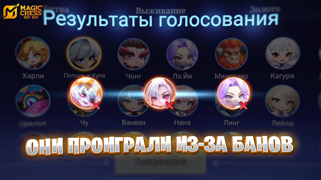 ОНИ ВСЕ ПРОИГРАЛИ ИЗ-ЗА БАНОВ!!! В MAGIC CHESS: GO GO