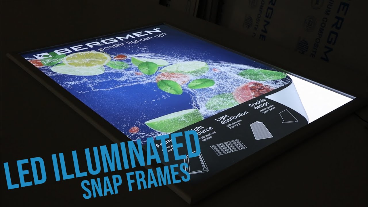 LED Illuminated Snap Frames