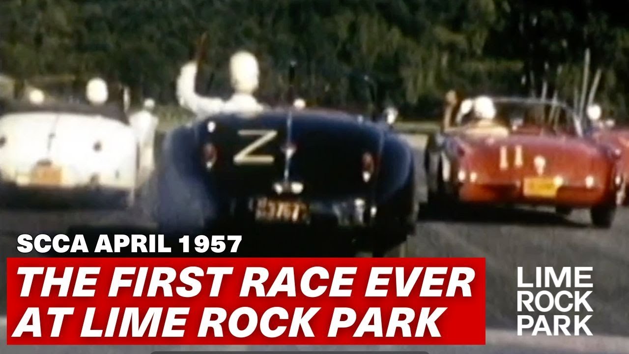 First Ever Race at Lime Rock Park - 1957