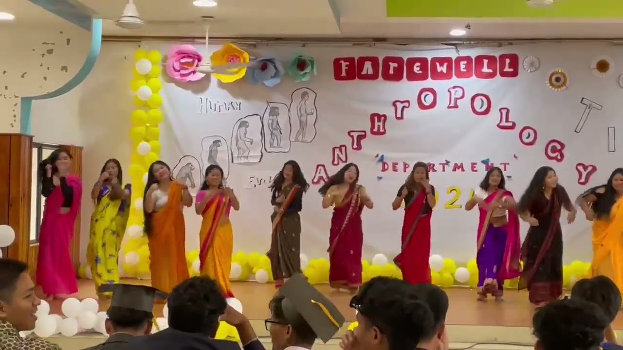Farewell dance for seniors 💗department of anthropology dngc itanagar 🦍