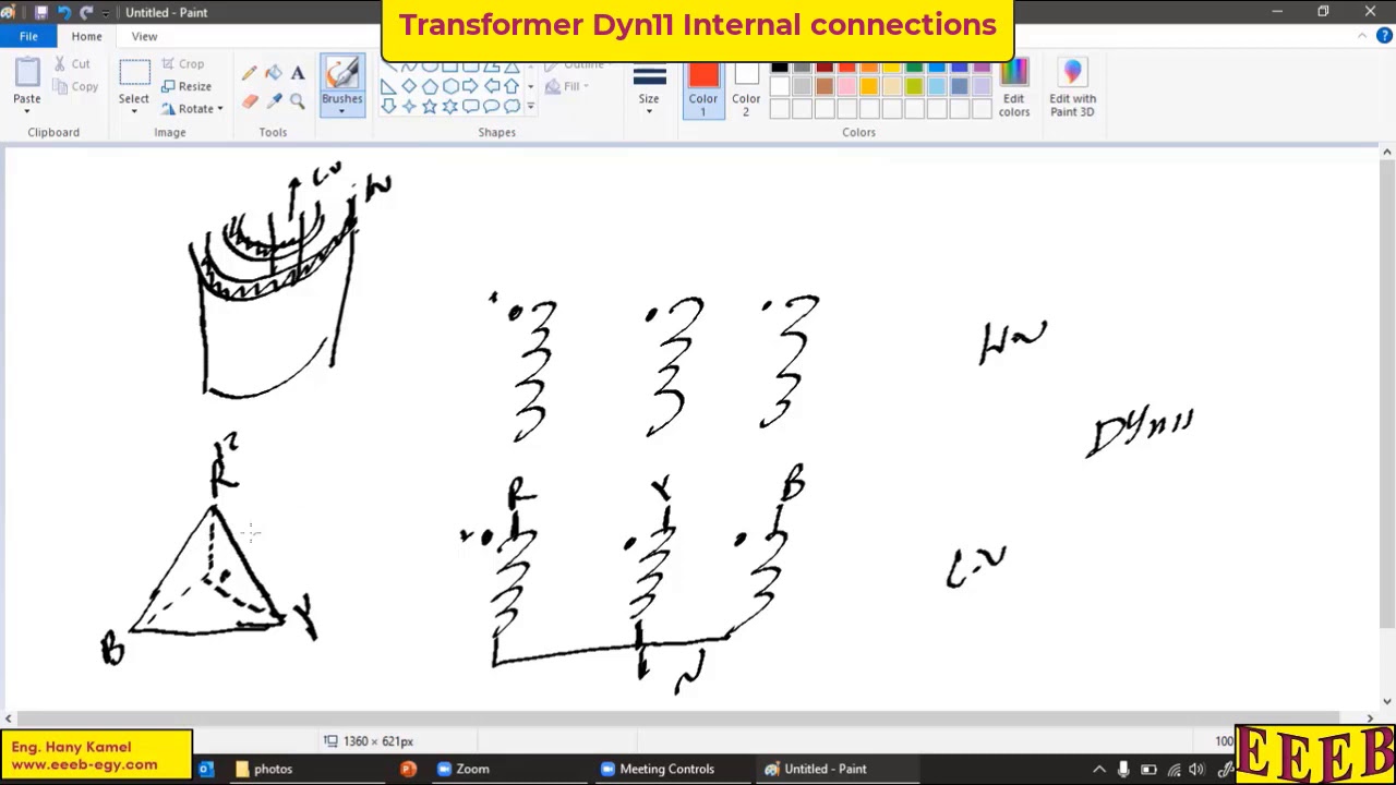 Transformer Vector Group Dyn11 internal connections