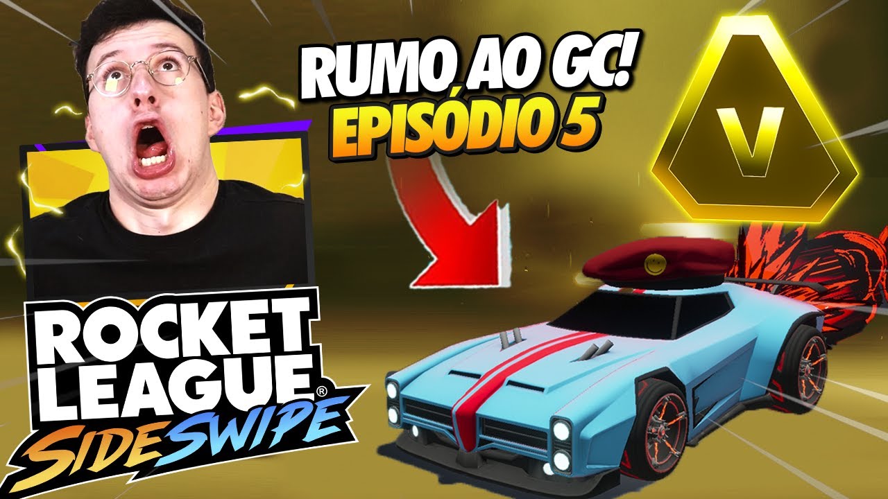 ACHEI UM OURO PRO! NOOB AO GC #5 ROCKET LEAGUE SIDESWIPE