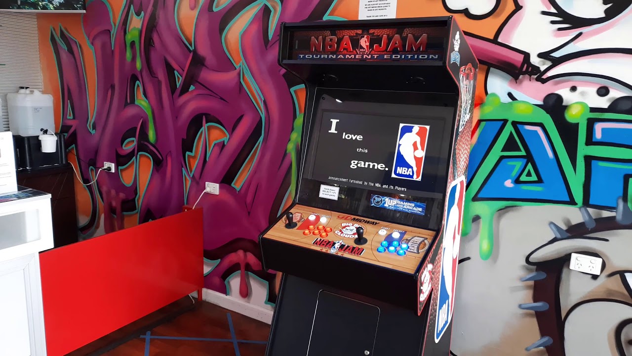 NBA JAM themed arcade for the VAPEN shop.