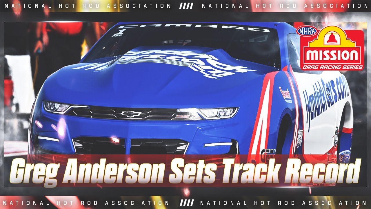 Greg Anderson sets the Sonoma track e.t. record