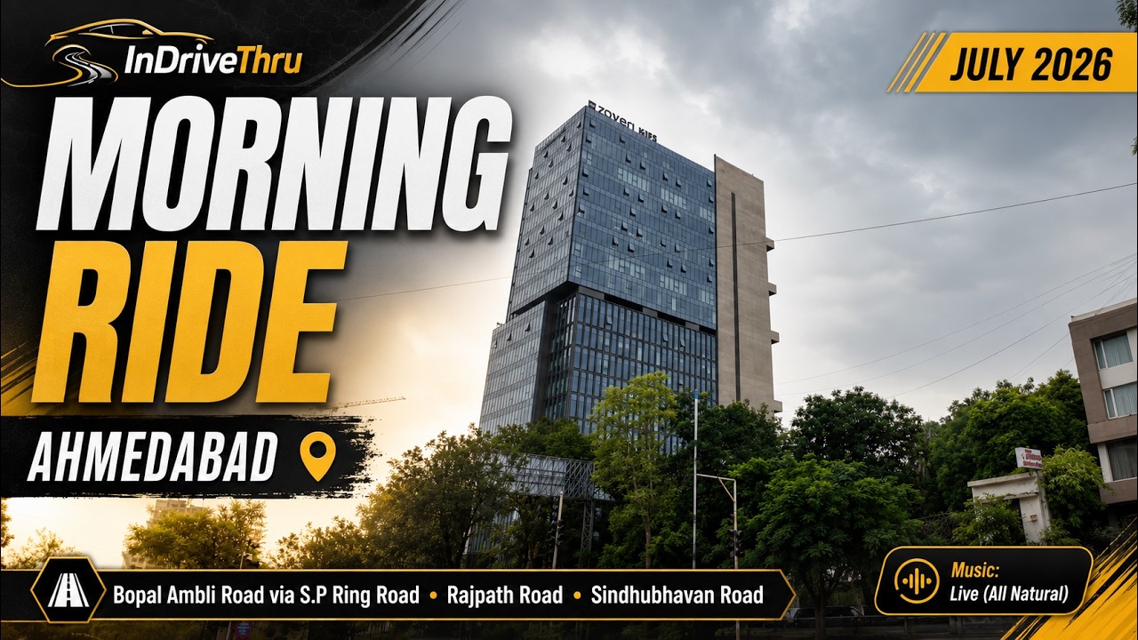 Ahmedabad Morning Ride |  #InDriveThru #AhmedabadDrive #MorningRide