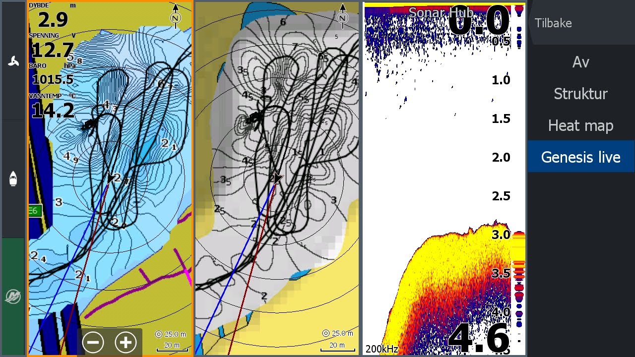 Genesis Live vs Navionics Sonarchart Live