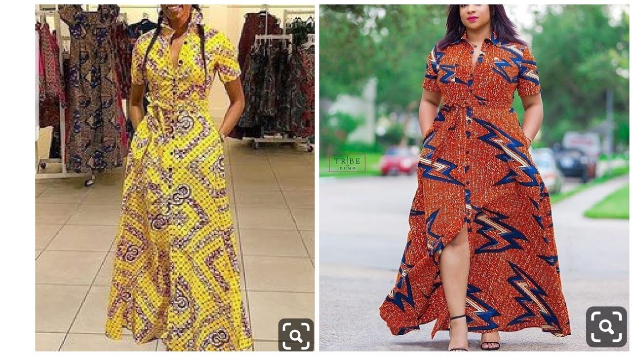 How to make maxi shirt dress/ A-line shirt dress. (cutting and stitching)