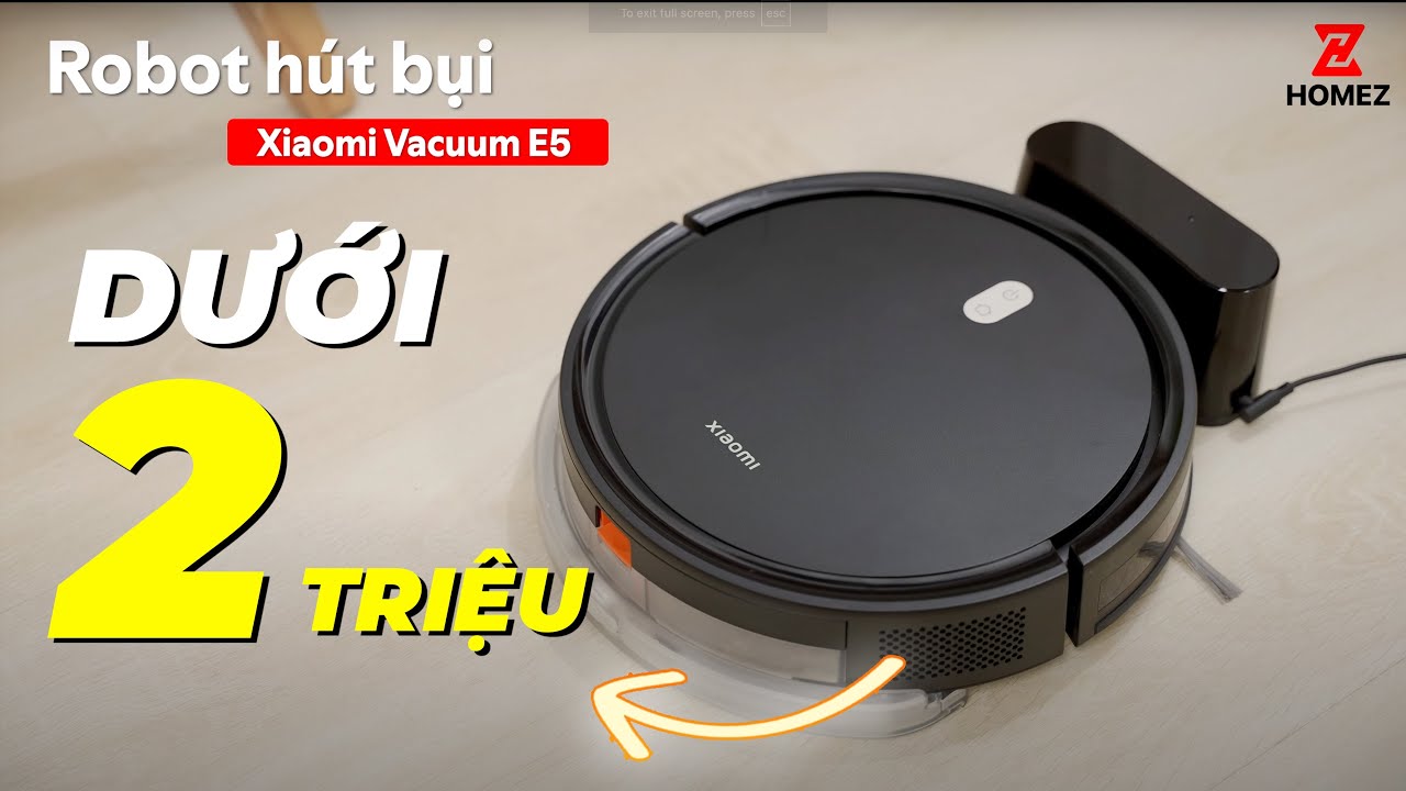 Sai lầm khi chọn Robot hút bụi lau nhà dưới 2 triệu? Review Xiaomi Vacuum E5
