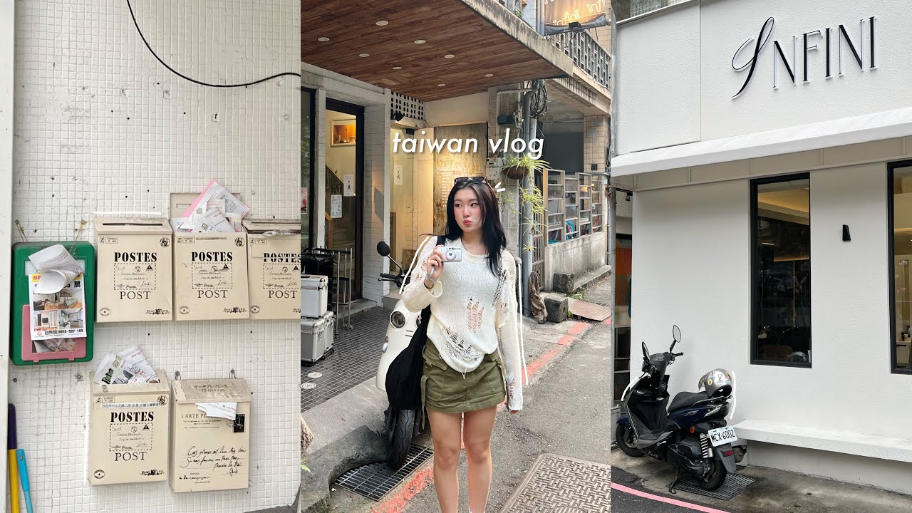 TAIWAN VLOG 🫧✩  eating local foods, Jiufen, cute cafes, shopping + exploring taipei