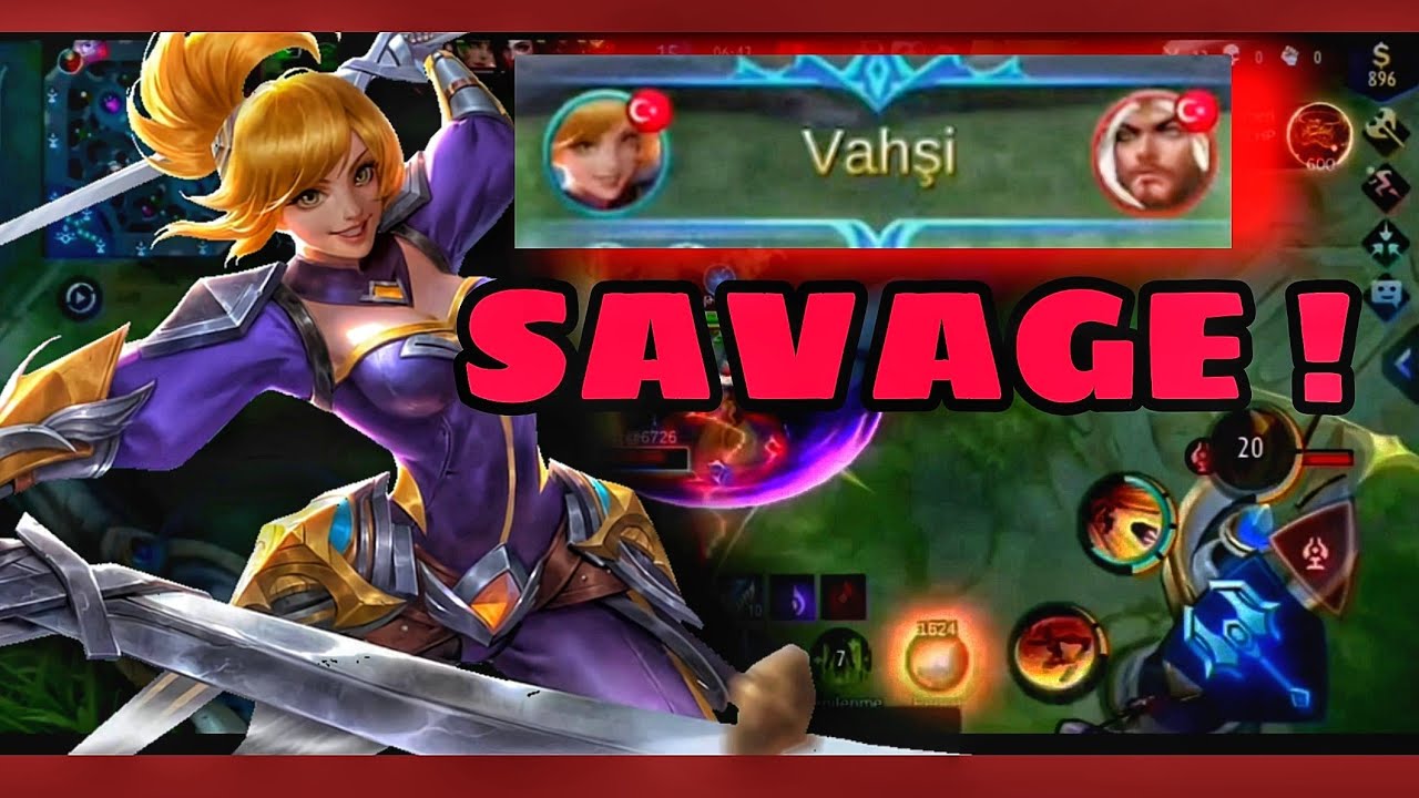 Fanny PENTA KİLL ( SAVAGE ) TADİMLİK 🇹🇷 Mobile Legends Fanny Gameplay