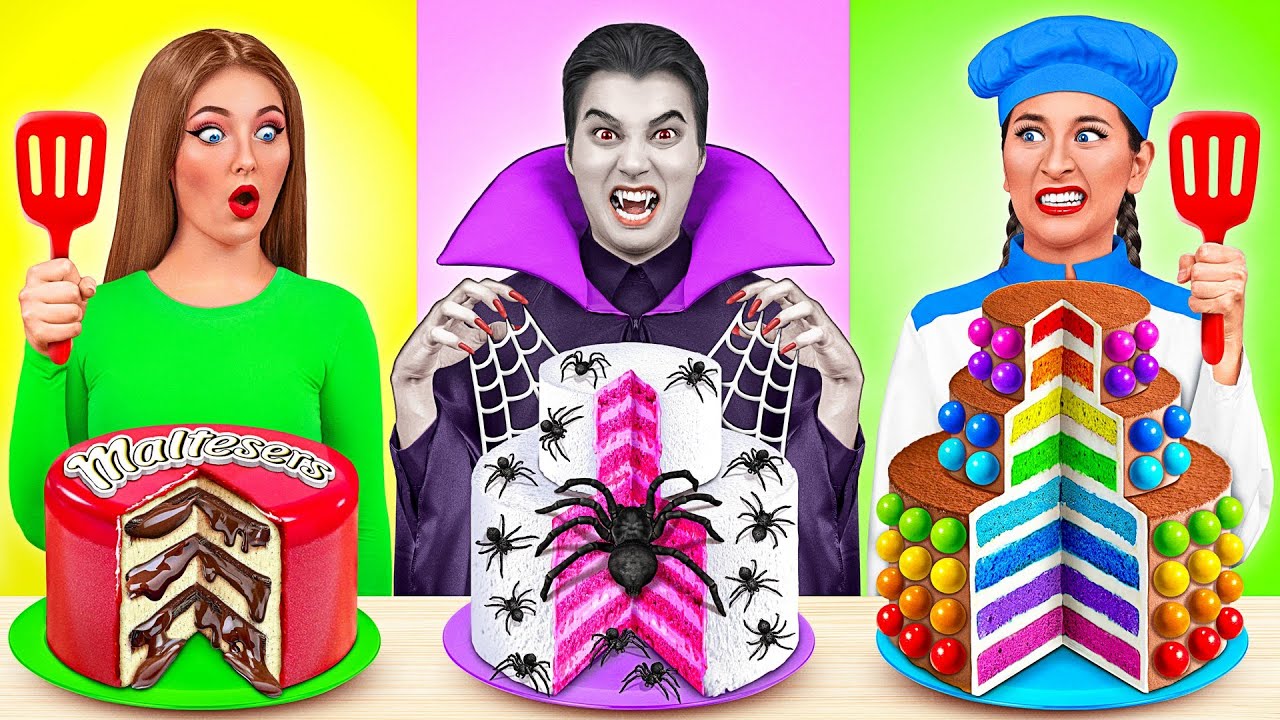 أنا ضد مصاص دماء في مسابقة الطبخ | من سيفوز في معركة المطبخ السرية Jelly DO Challenge